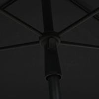 Parasol met paal 210x140 cm antracietkleurig - thumbnail