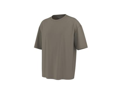 esmara Men Oversized heren T-shirt (Bruin, L)