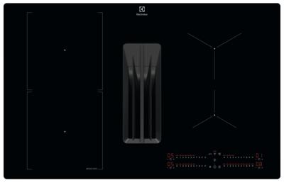 Electrolux Kookplaat met afzuiging Inductiekookplaat met afzuiging, 80 cm KCC83480I