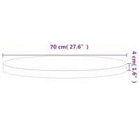 Tafelblad rond 70x4 cm massief beukenhout - thumbnail