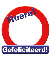 Kroonschild verkeersbord - Gefeliciteerd - thumbnail