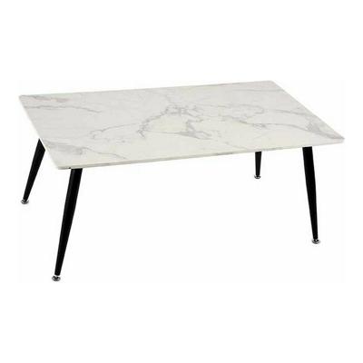 Hoofdtafel Gift Decor Wit Zwart 60 x 110 x 45 cm Marmer