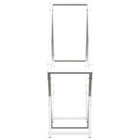 Brandhoutrek 80x25x80 cm koudgewalst staal wit - thumbnail