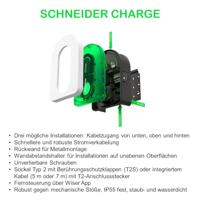 Schneider Electric Schneider Charge Wallbox Type 2 Mode 3 16 A 11 kW App, Geen - thumbnail
