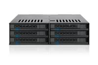 Icy Dock MB326SP-B 6x2,5 SATA hot swap Rack (1U) Zwart disk array - thumbnail