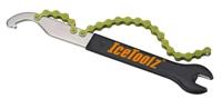 Pedaalsleutel met haak en freewheelafnemer 1/2 x 1/8" IceToolz 34S2 - thumbnail