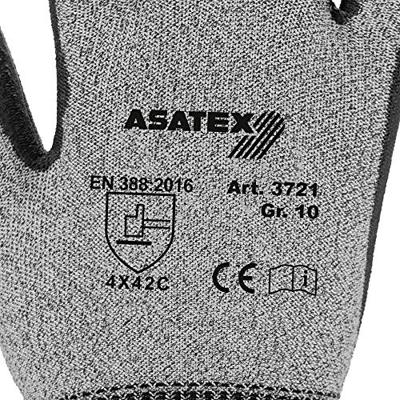 Asatex Snijbestendige handschoen | maat 8 gemêleerd/zwart | EN 388 PSA-categorie II | EN 388 | 10 paar - 3721/8 3721/8 Asatex Snijbestendige handschoen | maat 8 gemêleerd/zwart | EN 388 PSA-categorie II | EN 388 | 10 paar - 3721/8 3721/8
