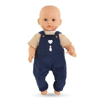 Corolle t-shirt en marineblauw overall, 30cm Corolle t-shirt en marineblauw overall, 30cm