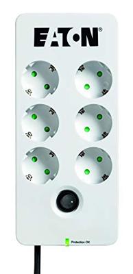 Eaton PB6D Overspanningsbeveiliging 6 AC-uitgang(en) 220-250 V Zwart, Wit