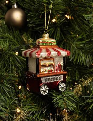 Nordic Light Kerstbal Hot Dog Kraam 13 cm