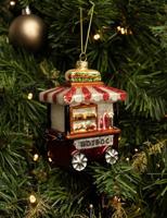 Nordic Light Kerstbal Hot Dog Kraam 13 cm - thumbnail