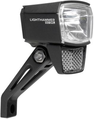 Koplamp Trelock LS 805-T Lighthammer 80 Lux voor dynamo - zwart Koplamp Trelock LS 805-T Lighthammer 80 Lux voor dynamo - zwart