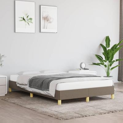 Bedframe zonder matras 120x190 cm stof taupe