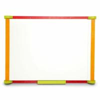 Houten tafel drieluik 3 gezichten (1 magnetisch en 2 met krijt) - thumbnail