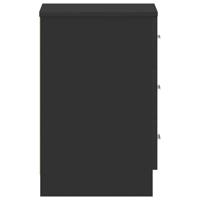 Nachtkastjes 2 st 38x35x56 cm spaanplaat zwart - thumbnail