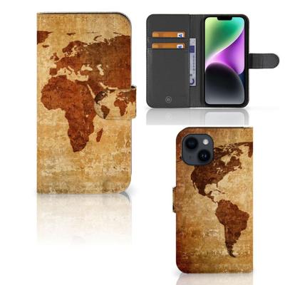 iPhone 15 | Flip Cover | Wereldkaart