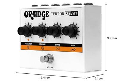 Orange Terror Stamp 20W hybride gitaarversterker in pedaalformaat