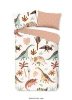 Good Morning Ledikant babydekbedovertrek "dinosaurussen" - Multi - (100x135 cm) - Katoen - thumbnail