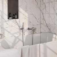 BRAUER Stripe Baddouche Thermostaatkraan - SET 03 - opbouw - wandhouder - staaf handdouche - doucheslang - chroom 5-CE-342 - thumbnail