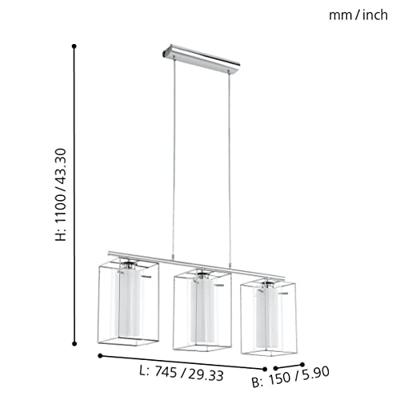 Eglo Moderne hanglampLoncino - 94378