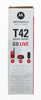 Motorola TALKABOUT T42 twee-weg radio 16 kanalen Zwart, Rood