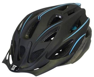 Qtcycletech Qt cycle tech helm fuse mat zwart blauww l 54-58 cm 2810417