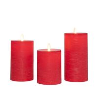 Stompkaars-USB wax d7,5 cm rood set van 3 Anna's Collection - Annas collection - thumbnail