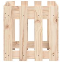 Plantenbak met hekontwerp 40x40x40 cm massief grenenhout - thumbnail
