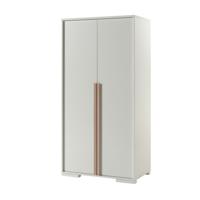 Vipack 2-deurs kledingkast Londen - wit - 195,2x98,4x56 cm - Leen Bakker - thumbnail