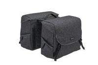 New Mondi joy dubbele fietstas - waterafstotend polyester - racktime systeem - 37x16x32cm - ivy walnut - thumbnail