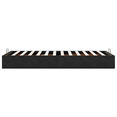 Bedframe zonder matras 80x200 cm fluweel zwart