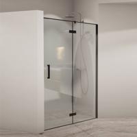 Nisdeur BWS PC Design 90x200 cm 8mm Mat Zwart - thumbnail