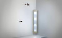 Sunshower Plus L opbouw hoek met infrarood en UV-licht sand white - thumbnail