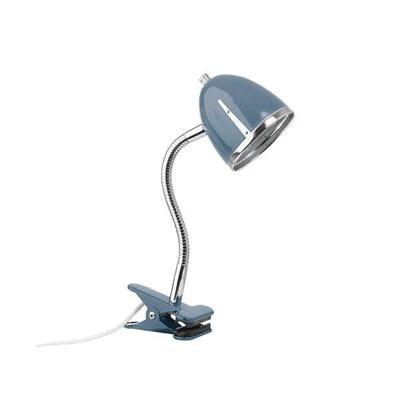 Lifetime knijplamp blue shade/chroom