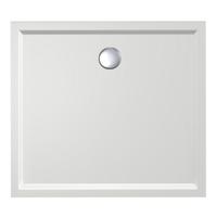 Douchebak Xenz Mariana | 100x90x4 cm | Incl.Afvoersifon-Chroom | Acryl | Rechthoekig | Wit glans - thumbnail