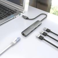 Hub USB Aisens ASUC-4P034-GR Grijs - thumbnail