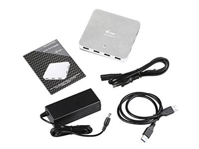 i-tec USB 3.0 10-Port HUB Metaal, Oplaadhub met 10 USB-Poorten en Stroomadapter