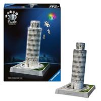 Ravensburger 3d puzzel iconics toren van pisa - met licht - 231st. - thumbnail