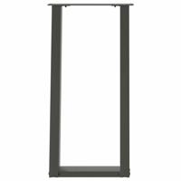 Salontafelpoten 2 st U-vormig 30x(30-31) cm staal antraciet - thumbnail