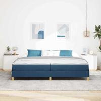 Boxspring bed Taupe, Bruin 200 x 200 cm Stof, Engineered Hout - thumbnail