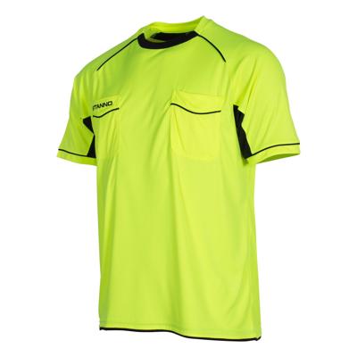 Stanno 429001 Bergamo Referee Shirt k.m. - Neon Yellow-Black - XL Stanno 429001 Bergamo Referee Shirt k.m. - Neon Yellow-Black - XL