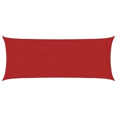 VidaXL Zonnezeil 160 g/m² 2x4,5 m hdpe rood