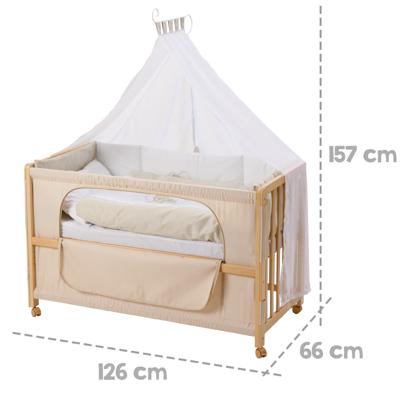 roba Babybed Room Bed 60 x 120 cm (Love beer, Naturel) roba Babybed Room Bed 60 x 120 cm (Love beer, Naturel)