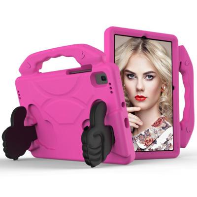 Voor Galaxy Tab S5e 10.5 T720 EVA Materiaal kinderen flat anti dalende cover beschermende shell met duimbeugel (RoseRed)