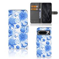 Hoesje voor Google Pixel 8 Pro Flowers Blue - thumbnail