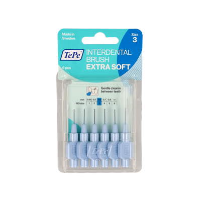 TePe Interdentale Rager Extra Soft Blauw 0,6mm
