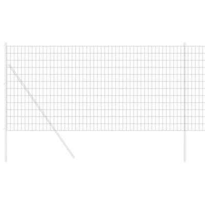 VidaXL Euro hek grijs 1 x 10 m pvc-gecoat ijzer