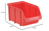 Hünersdorff stapelbak "pp" storage boxes red gr.3 - thumbnail