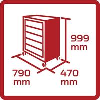 Gedore R22071005 | Gereedschapwagen GEDMaster + gereedschapset | 273-dlg. 3301678 - thumbnail