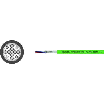 HELU TOPGEBER 511 Encoderkabel 8 x 0.34 mm² + 4 x 0.50 mm² Groen 707417 100 m